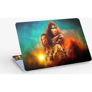 ALAYRA Furiosa A Mad Max Saga Movie Cast, Laptop Skin Sticker Decal, 13.3 14 15 15.4 15.6 Inch Laptop Universal Vinyl Skin Sticker Cover, Dustproof, Waterproof, Decal Protector With Free 2 Wrist Pads