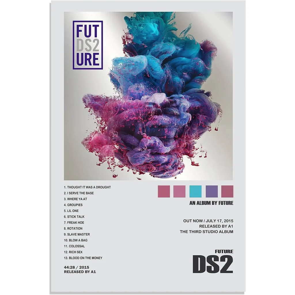 ALAYRA Future Poster DS2 Album Cover Wall Art Canvas for Office Decor Unframed 16'' x 24'' 01 - Image 3
