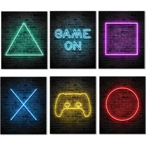 ALAYRA Gamer Room Decor Posters For Boys Room, Gaming Room Decor, Video Game Wall Art Decor, Gaming Poster for Gamer Room Decor, Gaming Room Decor For Boys Game Room Decor 01