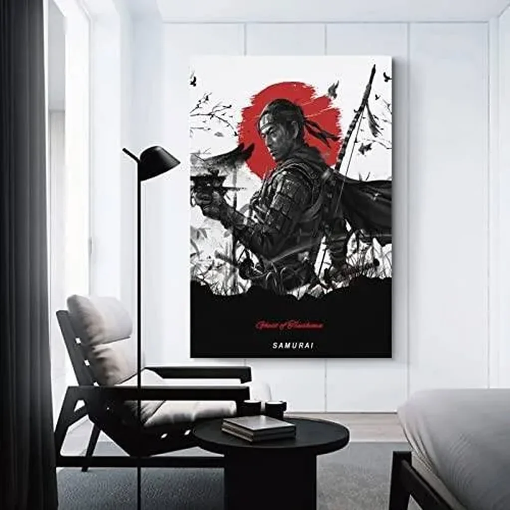 ALAYRA Ghost of Tsushima Poster Canvas Print Home Decorations Posters for Room Aesthetic Wall Art Poster Unframe 12x18inch(30x45cm) 01 - Image 2