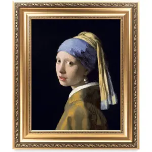 ALAYRA Girl With A Pearl Earring by Johannes Vermeer. The World Classic Art Reproductions. Giclee Print with Matching Museum Frame, 16x20, Finished size 20.5x24.5 01