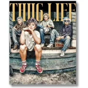 ALAYRA Golden Girls Thug Life Wall Art Print (UNFRAMED 8 x 10) Home Office Desk Cubicle Decor Funny Golden Girls Lover Gift Coworker Friend - Golden Girls 01
