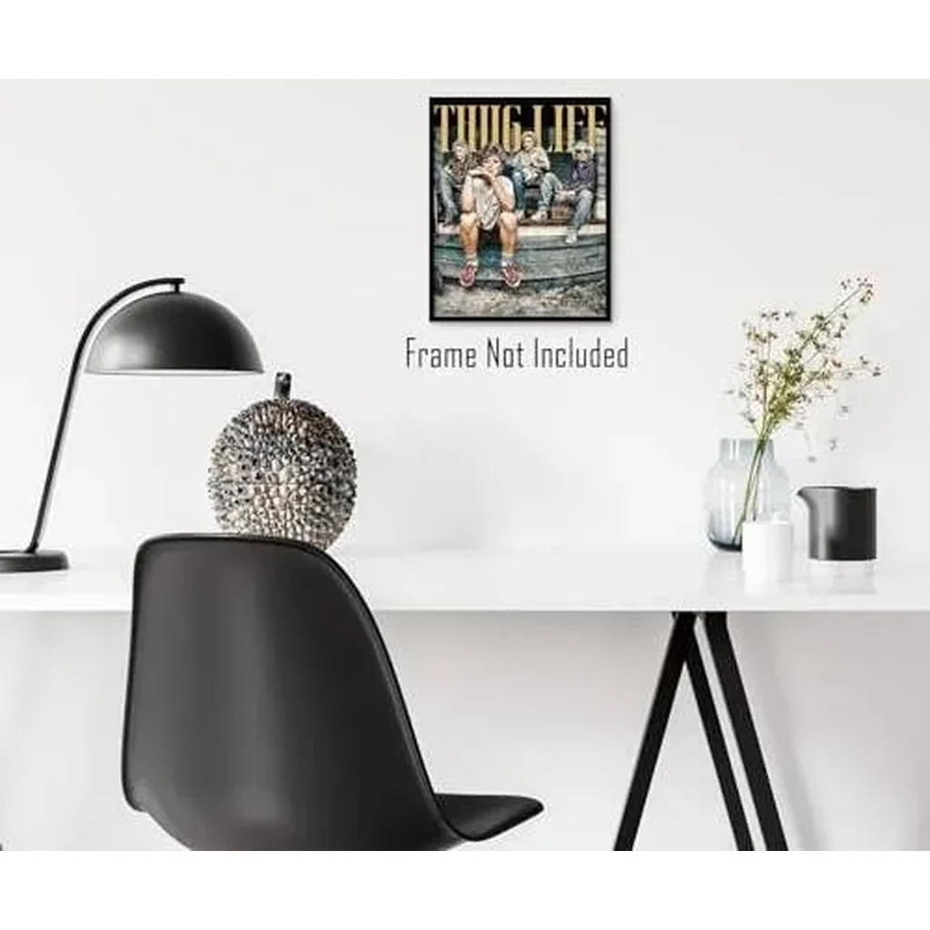 ALAYRA Golden Girls Thug Life Wall Art Print (UNFRAMED 8 x 10) Home Office Desk Cubicle Decor Funny Golden Girls Lover Gift Coworker Friend - Golden Girls 01 - Image 3