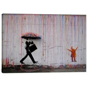 ALAYRA Graffiti Canvas Wall Art - Pop Street Art Canvas Prints for Wall Decor, Cool Graffiti Framed Artwork for Guys Bedroom Man Cave Ready to Hang (12W x18H) 03
