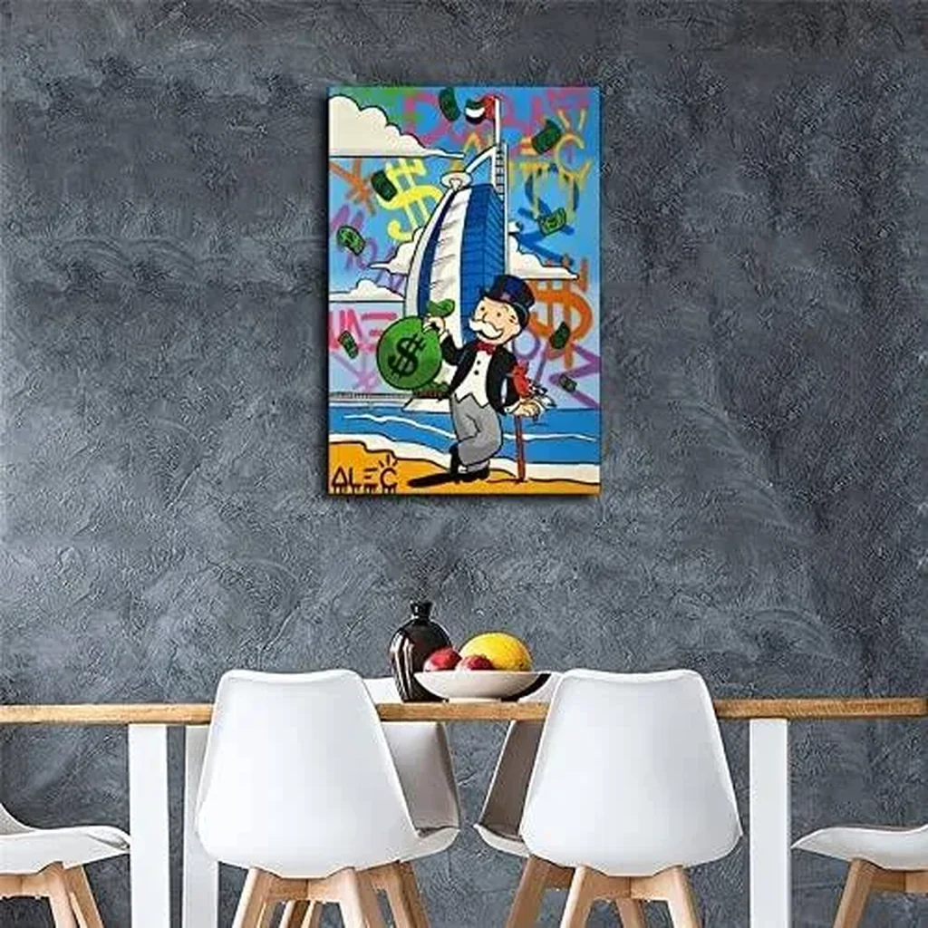 ALAYRA Graffiti Street In Dubai Canvas Art Poster and Wall Art Picture Print Modern Family bedroom Decor Posters 16x24inch(40x60cm) 01 - Image 3