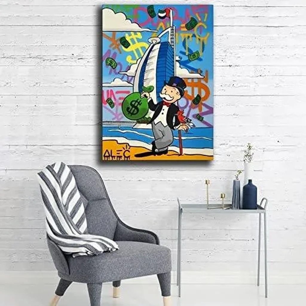 ALAYRA Graffiti Street In Dubai Canvas Art Poster and Wall Art Picture Print Modern Family bedroom Decor Posters 16x24inch(40x60cm) 01 - Image 4