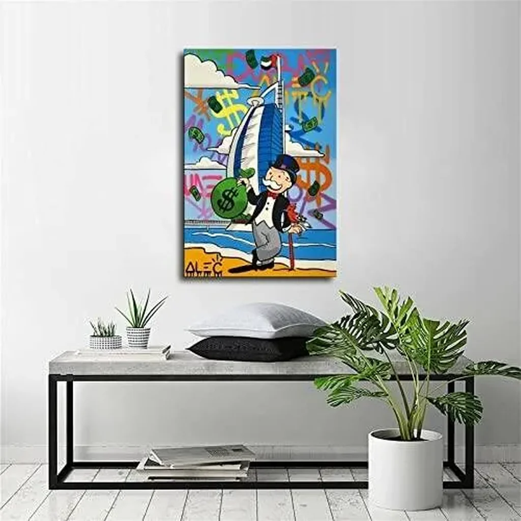 ALAYRA Graffiti Street In Dubai Canvas Art Poster and Wall Art Picture Print Modern Family bedroom Decor Posters 16x24inch(40x60cm) 01 - Image 5
