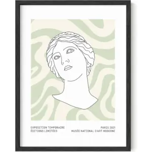 ALAYRA Green Aesthetic Posters, Sage Green Wall Art, Danish Pastel Room Decor, Geometric Print (Unframed, 12x16) 01