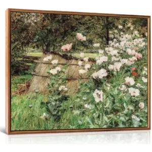 ALAYRA Greenery Print Wilderness Cottagecore Wall Art(8X10)Vintage Framed Canvas Wall Decor Natural Forest Posters Gallery Thanksgiving Gifts for Family Living Room Bedroom(Medium Size) 01