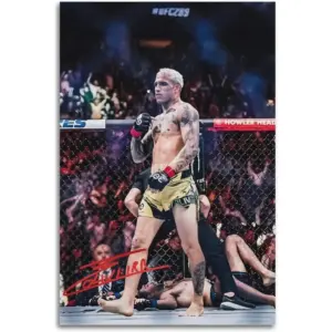 ALAYRA Handsome Charles Oliveira Signed Art Poster Decorative For High School Classroom Wall Art Canvas Printing. Unframe-style-2, 12x18inch(30x45cm) 01