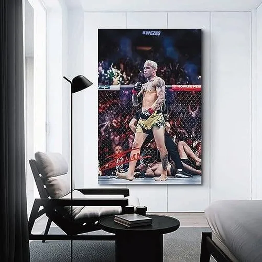 ALAYRA Handsome Charles Oliveira Signed Art Poster Decorative For High School Classroom Wall Art Canvas Printing. Unframe-style-2, 12x18inch(30x45cm) 01 - Image 2