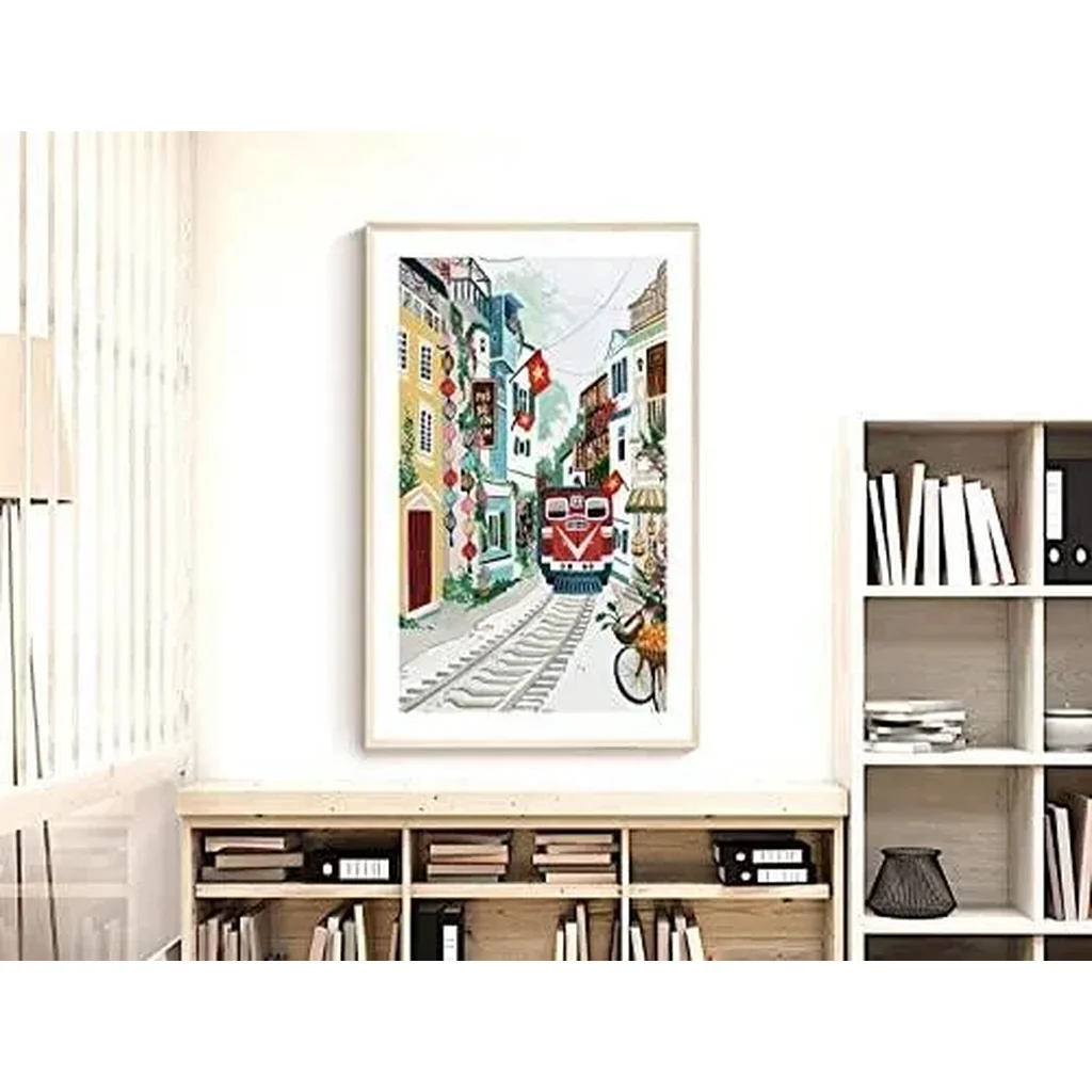 ALAYRA Hanoi Vietnam Art Print, Train street Vietnam, Southeast Asia, Backpacking, Vietnamese Wall Art, Travel Gift, Travel Poster, Housewarming Gift, Home Decor (Unframed) (11x14 in) 01 - Image 4