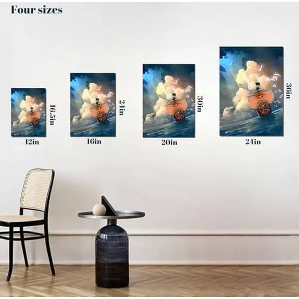 ALAYRA Hanyosa Anime One-Piece Poster ThoUAEnd Sunny Canvas Painting Anime Canvas Wall Art for Living Room Aesthetic Decor 12x16.5inch, Unframed 01 - Image 5