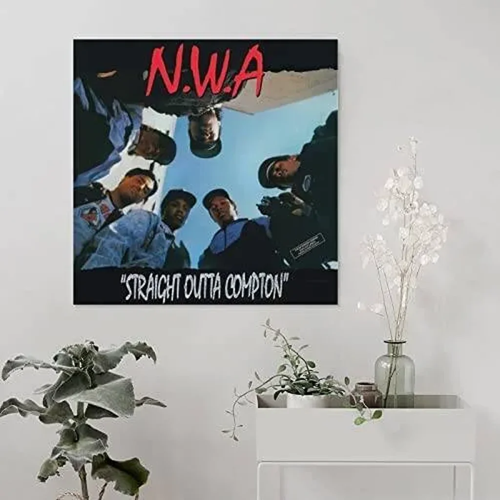 ALAYRA Hip Hop Group Music Band Room Aesthetic Poster Print Art Wall Painting Canvas Posters Gifts Modern Bedroom Decor Unframed 16x16inch(40x40cm) 01 - Image 5