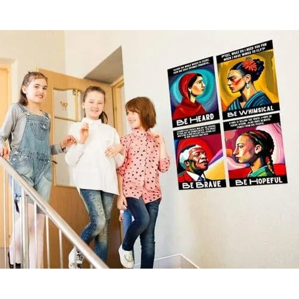 ALAYRA History classroom decoration, History Posters to Inspire, Celebrity Quote Poster, Influential People Teaching Resources and Classroom DecorationHistory Classroom Decorations, Set of 6 (8"X10")N - Image 2