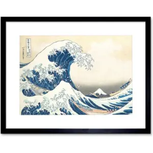 ALAYRA HokUAEi Great Wave Off Kanagawa Framed Wall Art Print 01