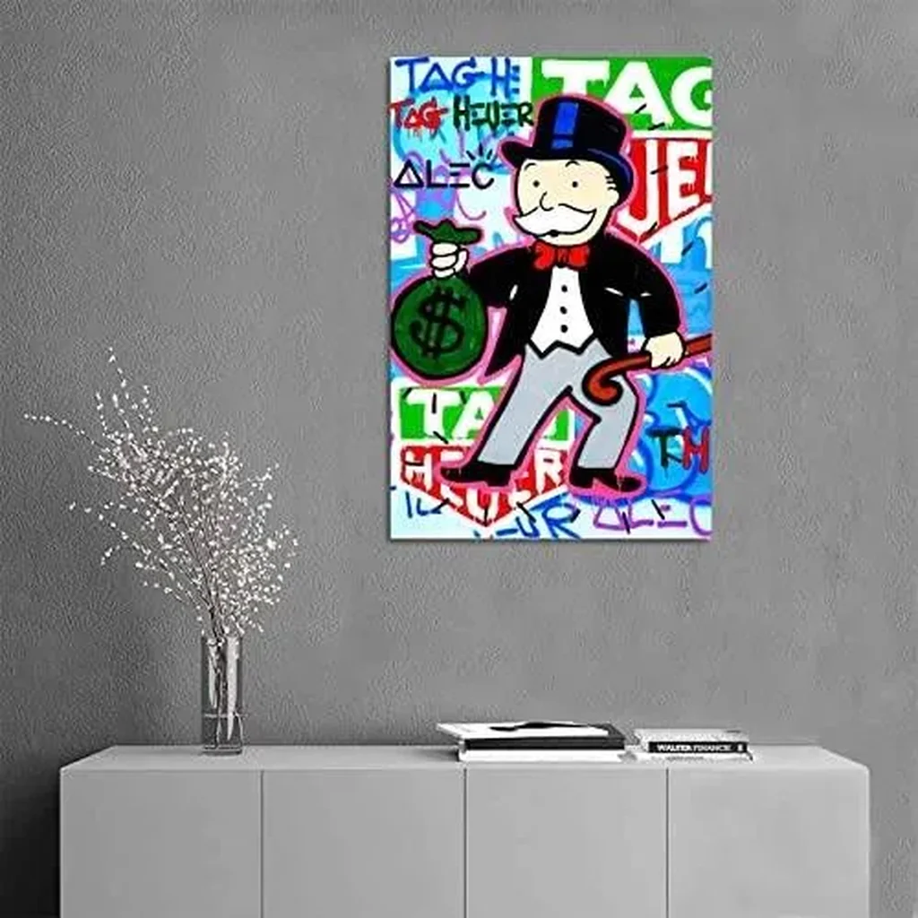 ALAYRA Holding Money Canvas Art Poster and Wall Art Picture Print Modern Family Bedroom Decor Posters 16x24inch(40x60cm) 01 - Image 3