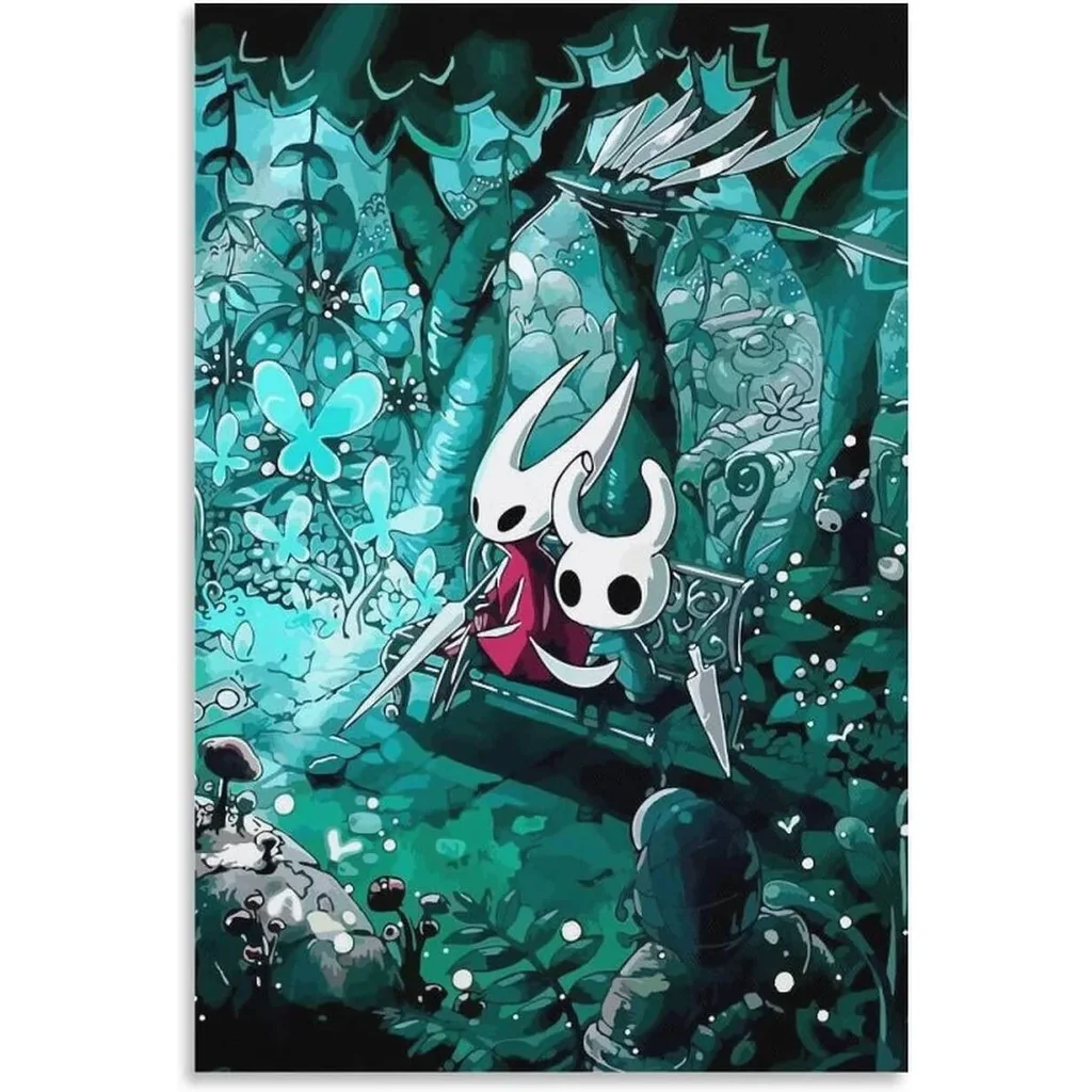 ALAYRA Hollow Knight Posters & Prints on Canvas Wall Art Poster for Room Decor Unframe 12x18inch(30x45cm) 01