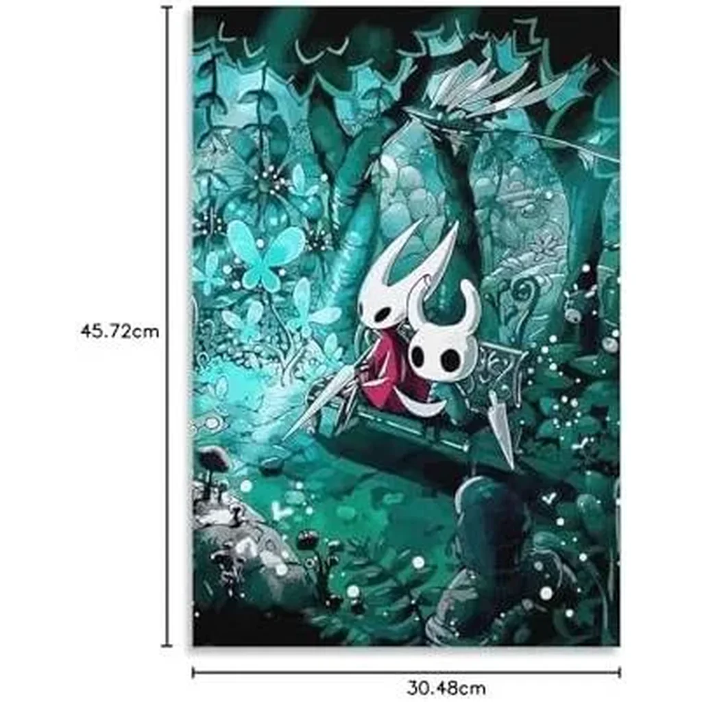 ALAYRA Hollow Knight Posters & Prints on Canvas Wall Art Poster for Room Decor Unframe 12x18inch(30x45cm) 01 - Image 2