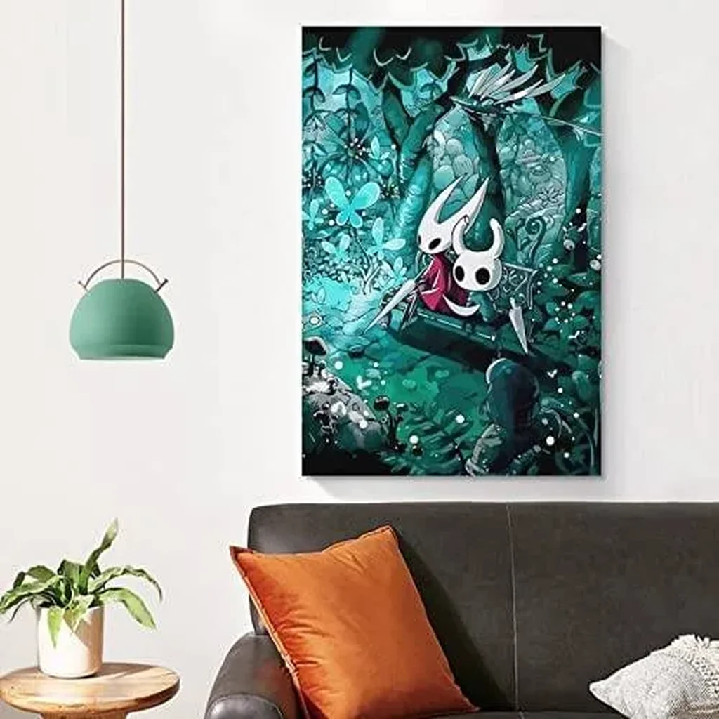 ALAYRA Hollow Knight Posters & Prints on Canvas Wall Art Poster for Room Decor Unframe 12x18inch(30x45cm) 01 - Image 4