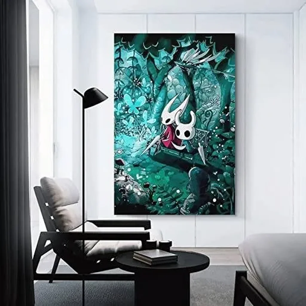 ALAYRA Hollow Knight Posters & Prints on Canvas Wall Art Poster for Room Decor Unframe 12x18inch(30x45cm) 01 - Image 5