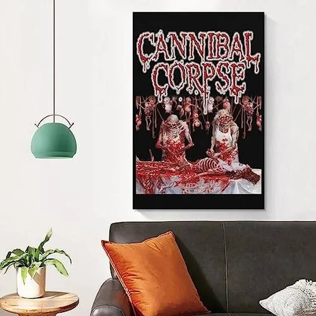 ALAYRA Horror Art Posters Cannibal Corpse Band Music Album Cover Poster Wall Art Paintings Canvas Wall Decor Home Decor Living Room Decor Aesthetic 12x18inch(30x45cm) Unframe-style 01 - Image 3