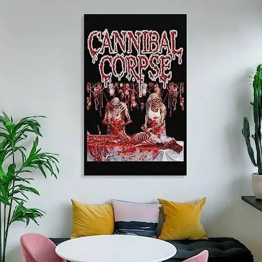 ALAYRA Horror Art Posters Cannibal Corpse Band Music Album Cover Poster Wall Art Paintings Canvas Wall Decor Home Decor Living Room Decor Aesthetic 16x24inch(40x60cm) Unframe-style 01 - Image 5