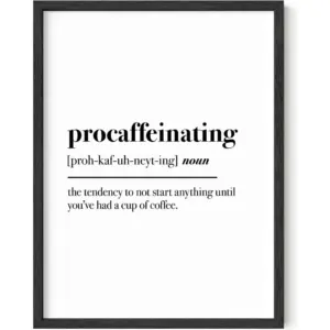 ALAYRA Individual Coffee Definition Print Unframed Wall Poster - 12 x 16 01