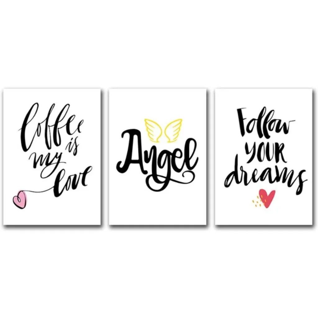 ALAYRA Inspirational Quotes Canvas Painting Nordic Posters and Prints Wall Art Giclee Canvas Pictures Abstract Poster 60x80cm/23.6x31.4 in/No Frame 01