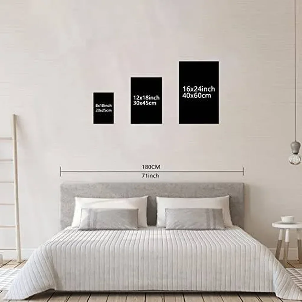 ALAYRA Islamic Wall Art Arabic Calligraphy Posters Muslim Quran Painting Canvas Print Ayatul Kursi Pictures Religious Artwork Living Room Bedroom Office Wall Decor (12''x18'' (30x45cm), Unframe) 01 - Image 6