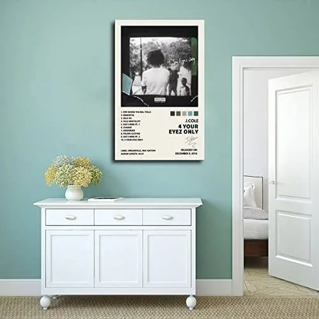 ALAYRA J Cole 4 Your Eyez Only Music Album Cover Signed Limited Poster Canvas Poster Bedroom Decor Sports Landscape Office Room Decor Gift Unframe16x24inch(40x60cm) 01 - Image 4