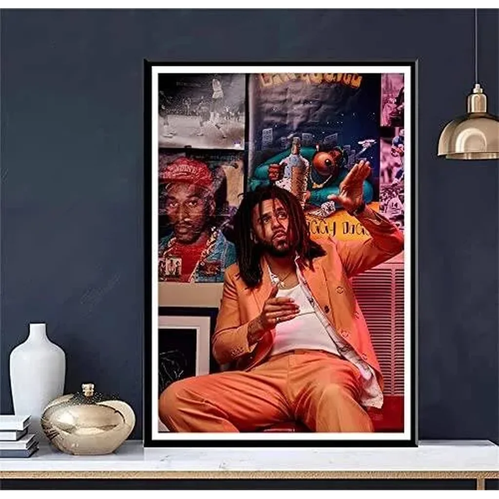 ALAYRA J.Cole Poster Music Album Posters Aesthetics Room HD Print Canvas Wall Art Home Decor 16x24 inch Unframed 01 - Image 2