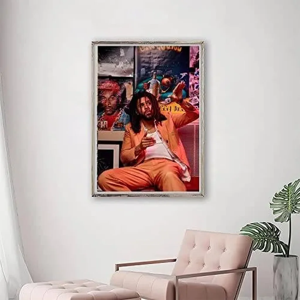 ALAYRA J.Cole Poster Music Album Posters Aesthetics Room HD Print Canvas Wall Art Home Decor 16x24 inch Unframed 01 - Image 3