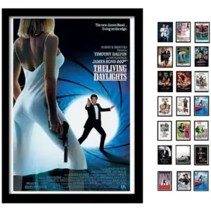 ALAYRA Ja Bond The Living Daylights One Sheet A3 Framed Print 01