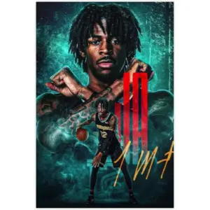 ALAYRA Ja Morant Basketball Legend Superstar Sports Poster Canvas Poster Bedroom Decor Sports Landscape Office Room Decor Gift Unframe16x24inch(40x60cm) 01