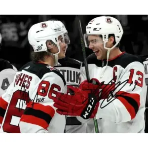 ALAYRA Jack Hughes Nico Hischier Signed Photo Autograph Print Wall Art Home Decor 01