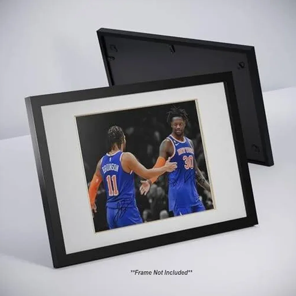 ALAYRA Jalen Brunson Julius Randle Signed Photo Autograph Print Wall Art Home Decor, 8 x 10 Inch, White 01 - Image 2
