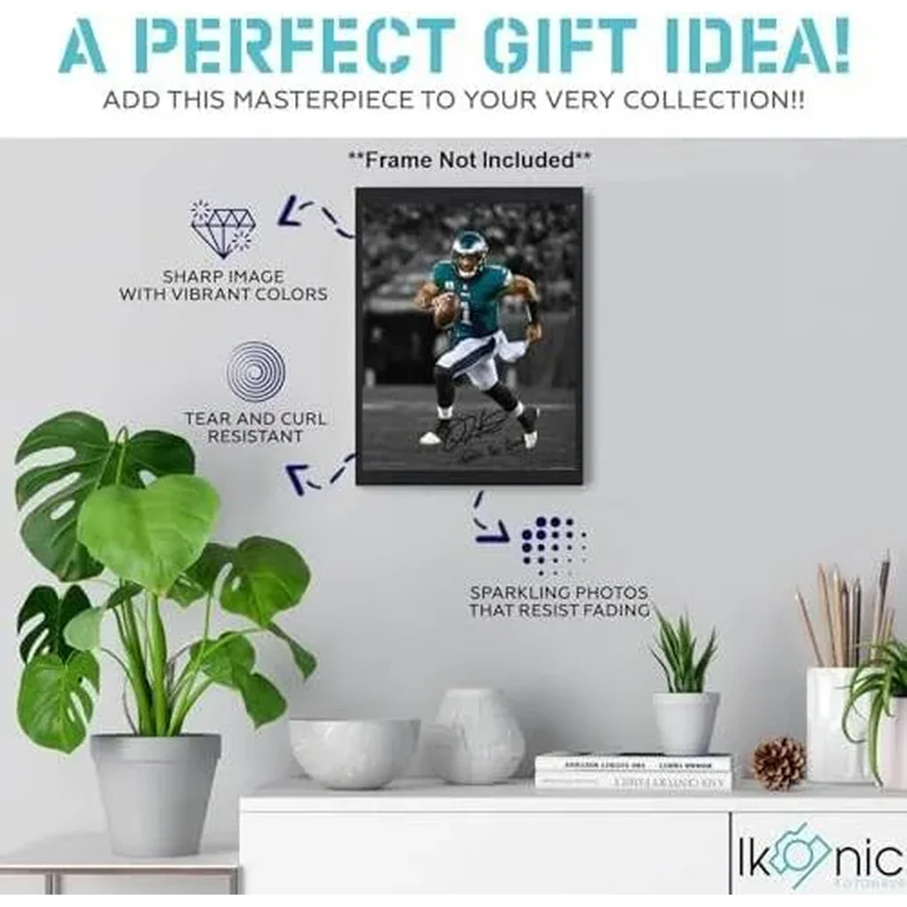 ALAYRA Jalen Hurts Signed Photo Autograph Print Wall Art Home Decor 01 - Image 2
