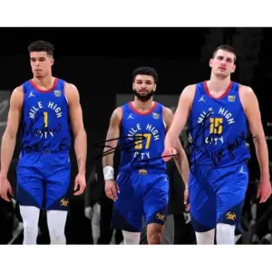 ALAYRA Jamal Murray Nikola Jokic Michael Porter Jr Signed Photo Autograph Print Wall Art Home Decor 01