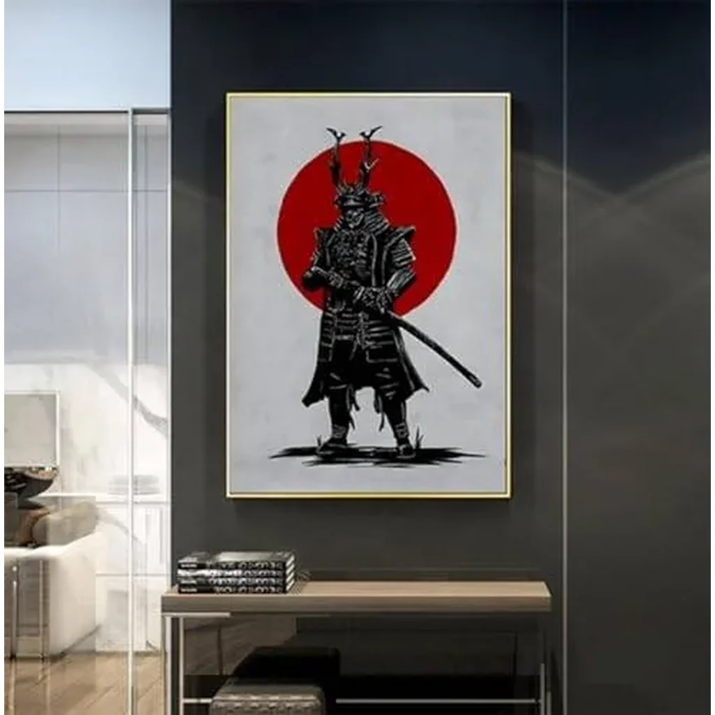 ALAYRA Japanese Bushido Poster Pictures, Japanese Ninjas Samurai Figures Painting, Japanese Figures and Mount Fuji Poster, Without Frame (JP- 01, 1 Pieces, 40 x 60 cm) 01 - Image 2