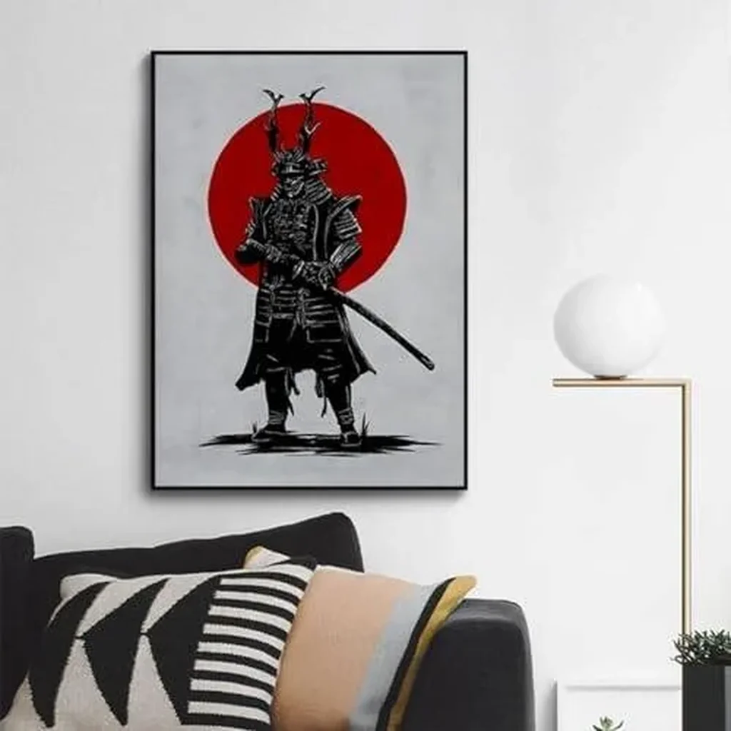ALAYRA Japanese Bushido Poster Pictures, Japanese Ninjas Samurai Figures Painting, Japanese Figures and Mount Fuji Poster, Without Frame (JP- 01, 1 Pieces, 40 x 60 cm) 01 - Image 4