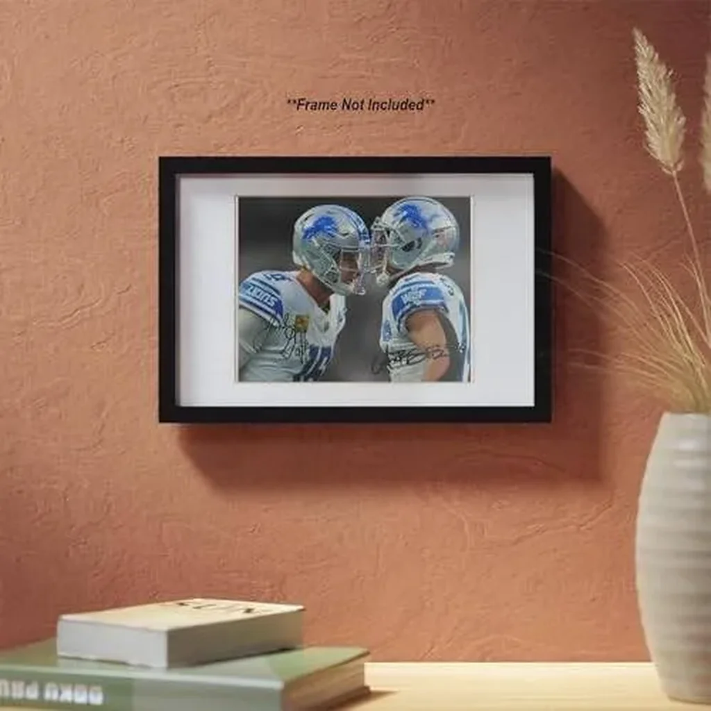 ALAYRA Jared Goff Amon-Ra St Brown Signed Photo Autograph Print Wall Art Home Decor 01 - Image 4