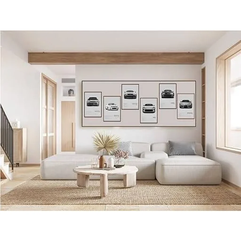 ALAYRA JDM Car Posters For Walls Racing Car Art Posters Japanese Car Wall Art Prints For Boy's Bedroom Living Room Set Of 6, Unframe Style 8x12inch(20x30cm) (Gray) 01 - Image 5