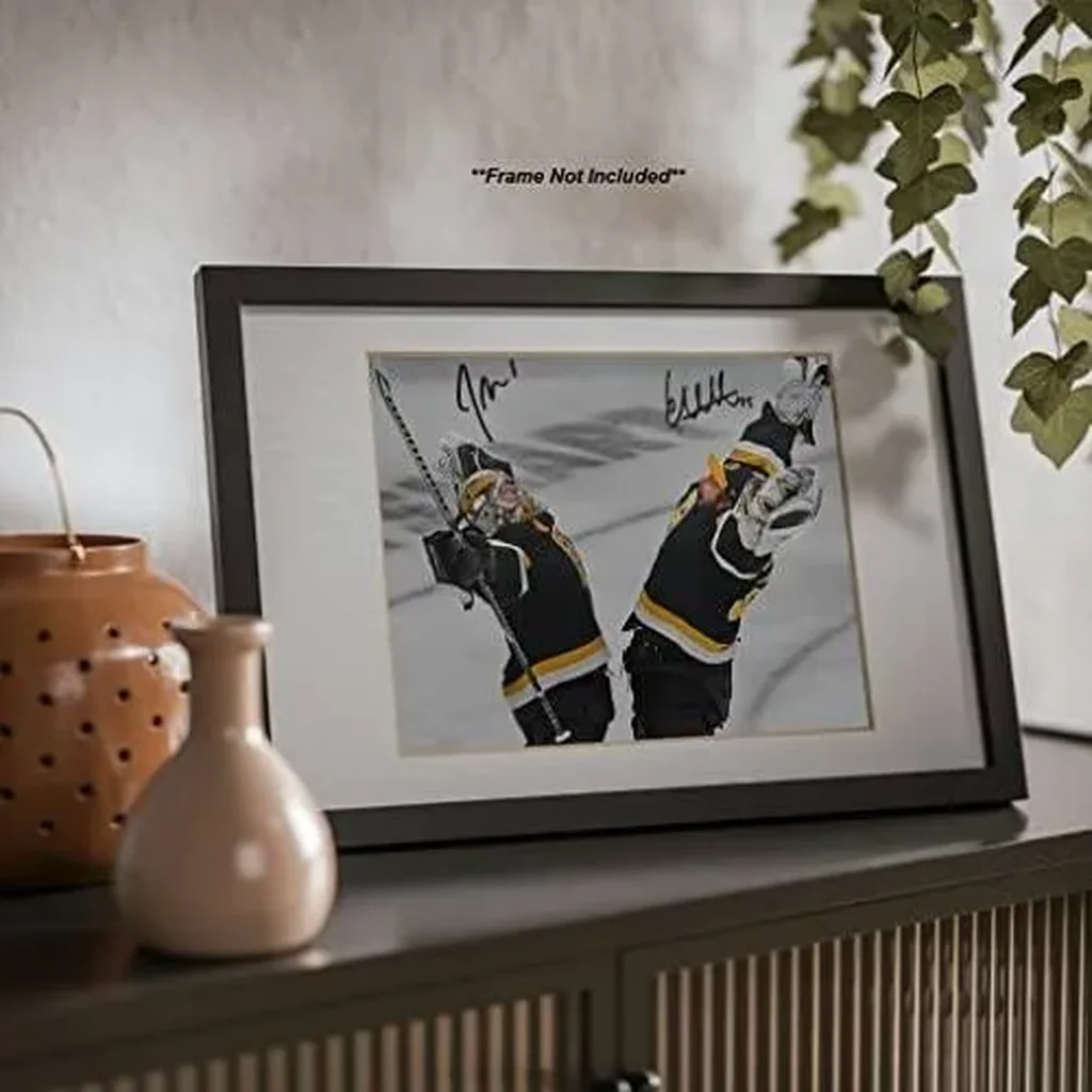 ALAYRA Jeremy Swayman Linus Ullmark Signed Photo Autograph Print Wall Art Home Decor 01 - Image 3