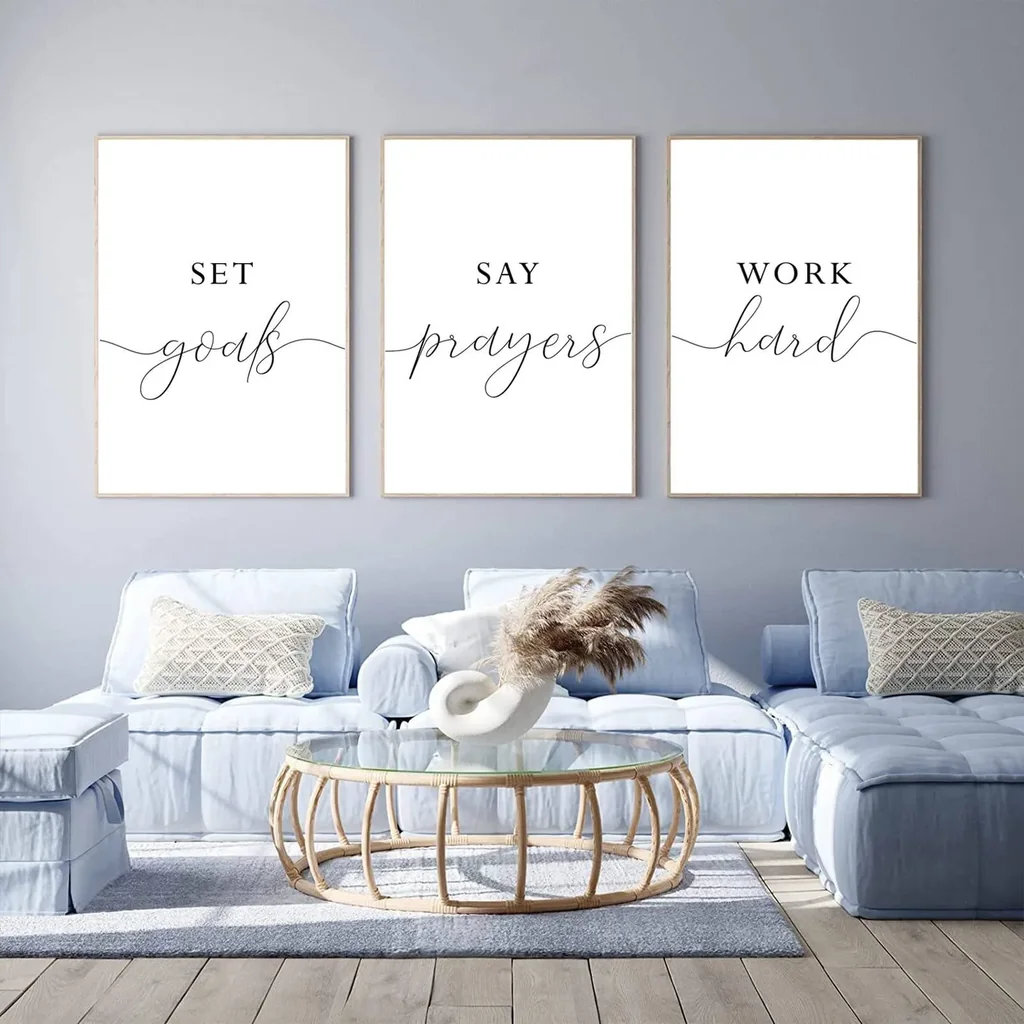 ALAYRA Joocrise Work Hard Wall Art 16x24 inch Unframed 01