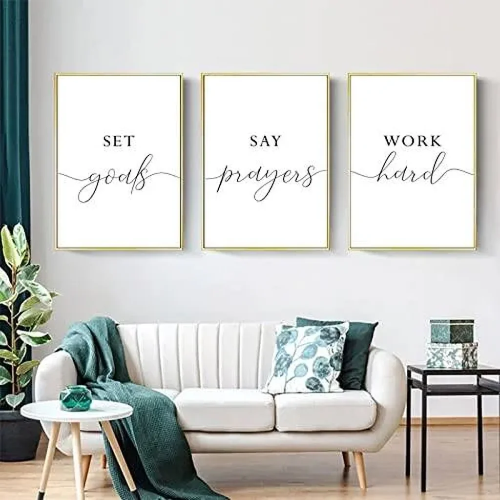 ALAYRA Joocrise Work Hard Wall Art 16x24 inch Unframed 01 - Image 3