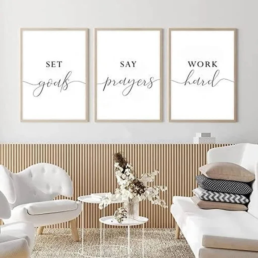 ALAYRA Joocrise Work Hard Wall Art 16x24 inch Unframed 01 - Image 4