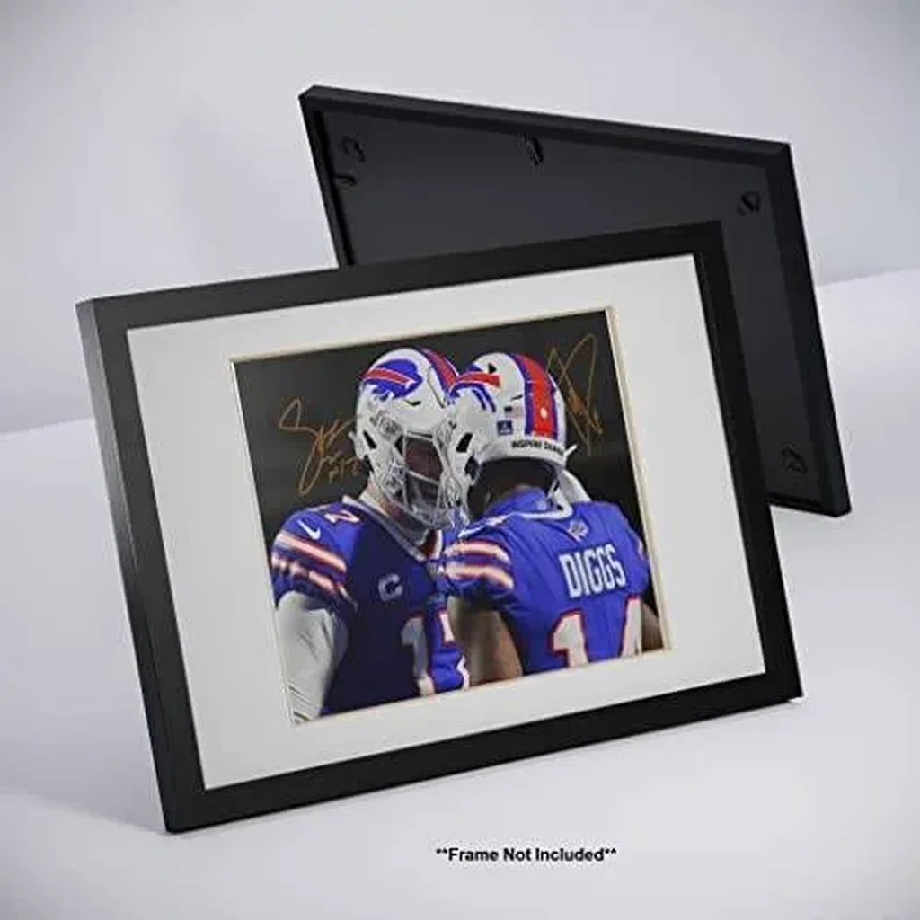ALAYRA Josh Allen Stefon Diggs Signed Photo Autograph Print Wall Art Home Decor 01 - Image 2