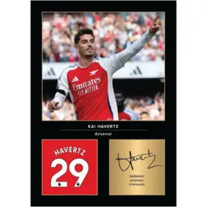ALAYRA Kai Havertz Signed Arsenal A4 Printed Photo Picture Display Gift For Real Madrid Fans Digitally Reproduced Signature Unframed 01
