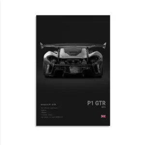 ALAYRA KaZio Mclaren Poster Mclaren Senna Super Car Posters Sports Car Canvas Wall Art P1 720S Wall Decor Racing Car Canvas Poster For Boy's Bedroom Unframe-style 16x24inch(40x60cm) 01